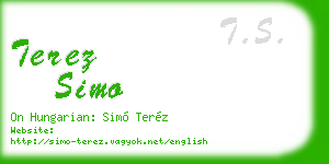 terez simo business card